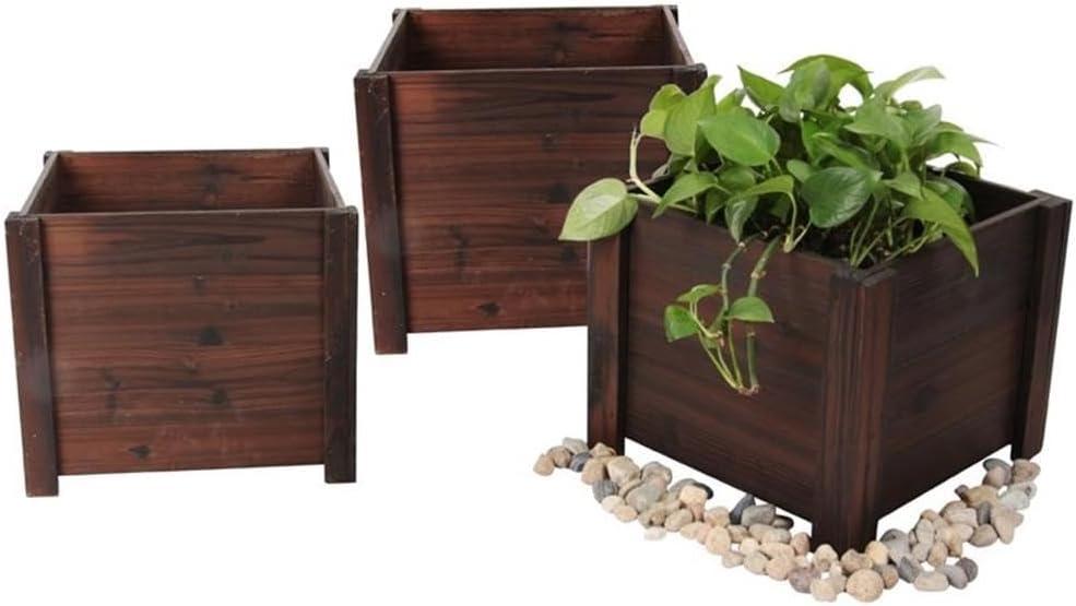 Wood Planter Box (Set of 3)