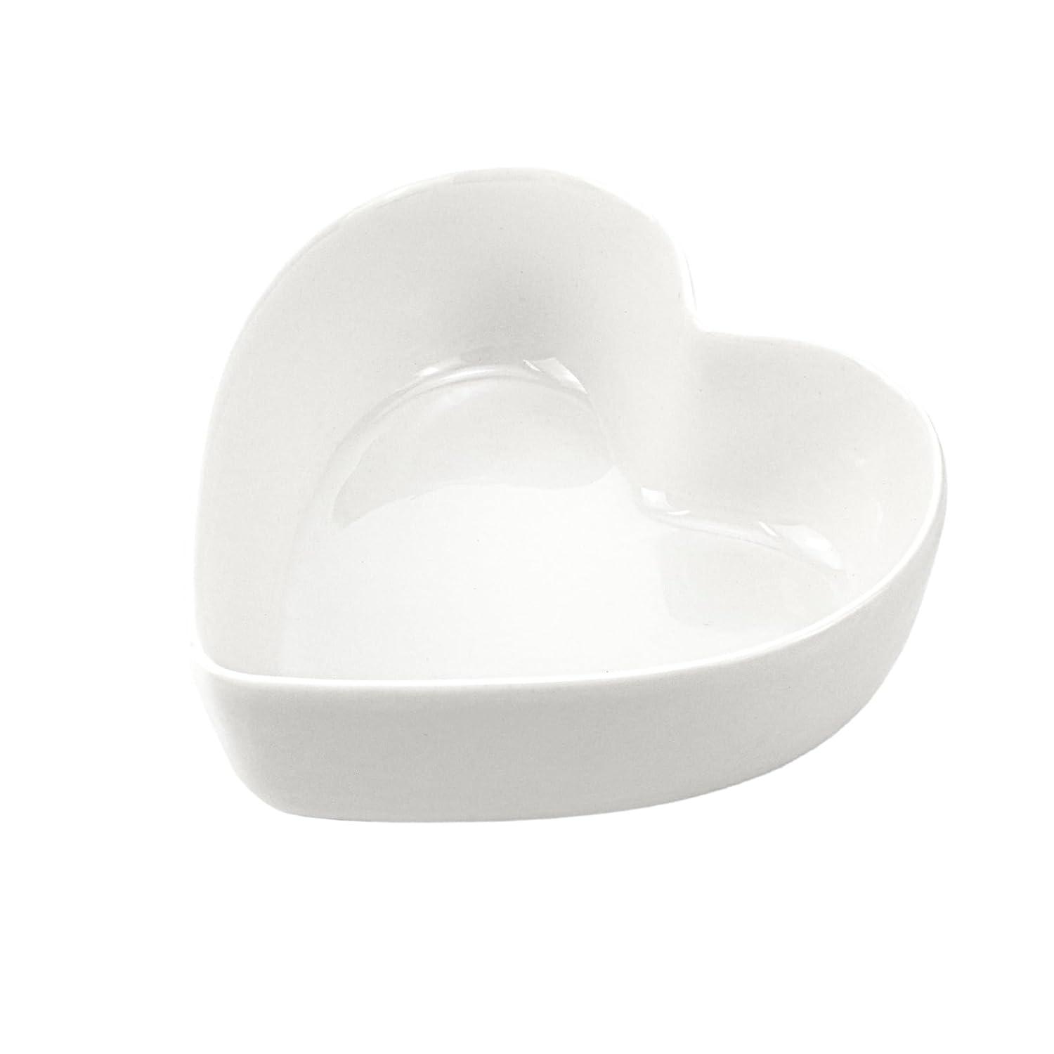 Heart-shaped Bowls for Salad Soup Snack Dessert Best Kitchen Household Cooking Gifts for Home Kitchen, White