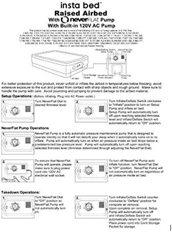 Insta-bed 18" Raised Twin Air Mattress with Never Flat Ac Pump, Gray