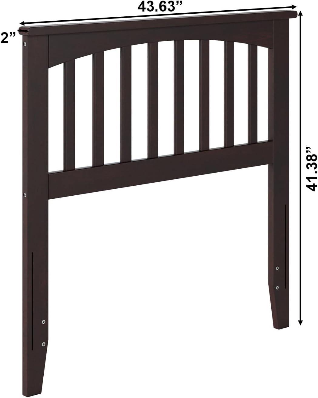 AFI Furnishings Mission Twin Headboard with Turbo Charger in Espresso