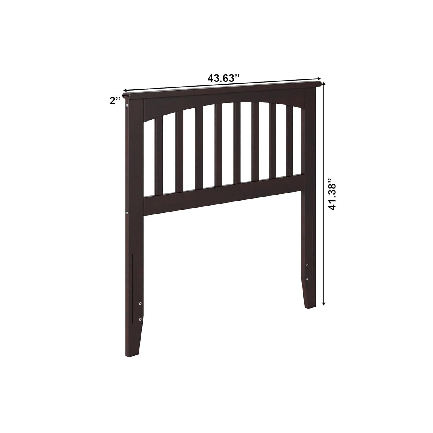 AFI Furnishings Mission Twin Headboard with Turbo Charger in Espresso