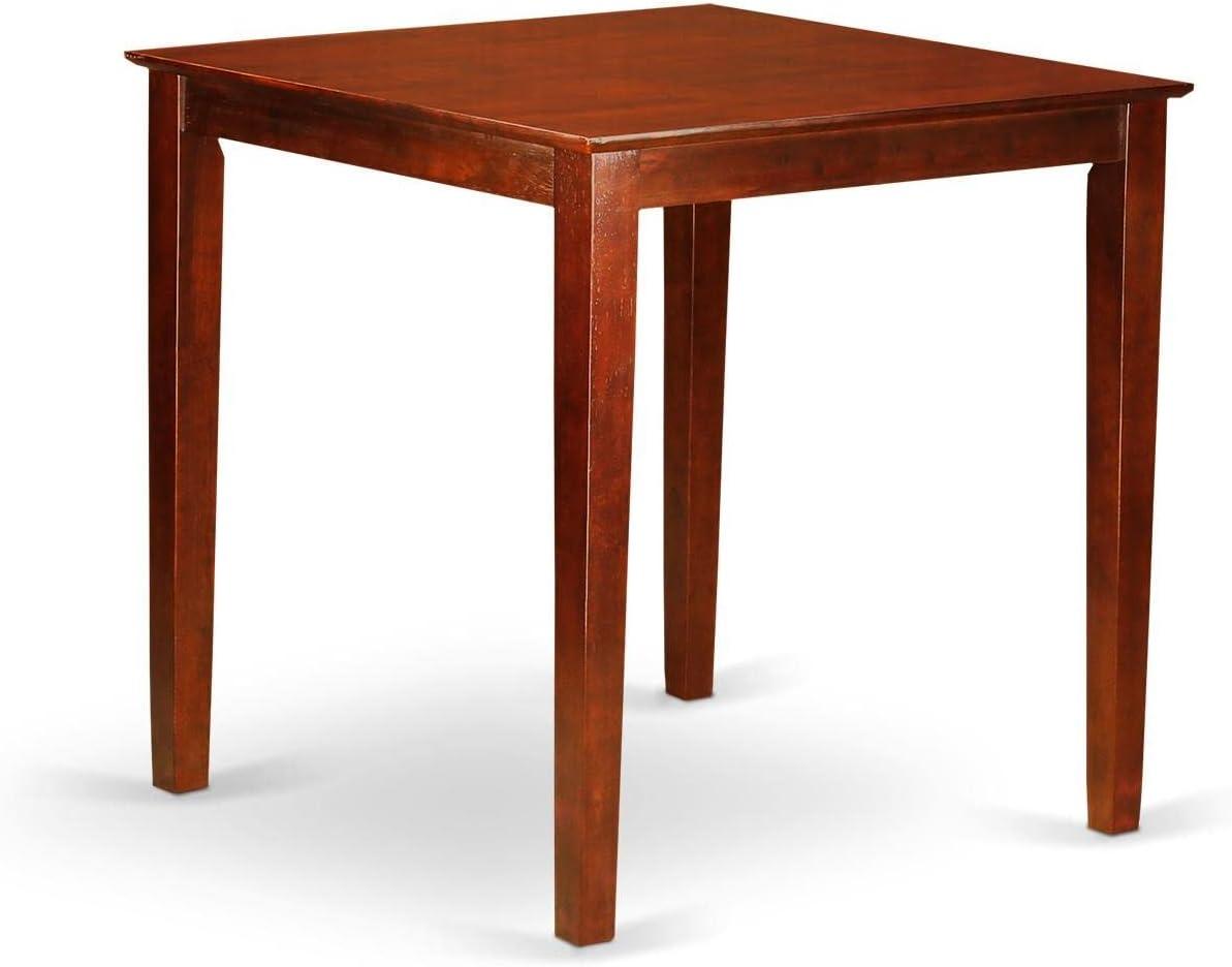 Brown Wood Square Extendable Counter Height Table