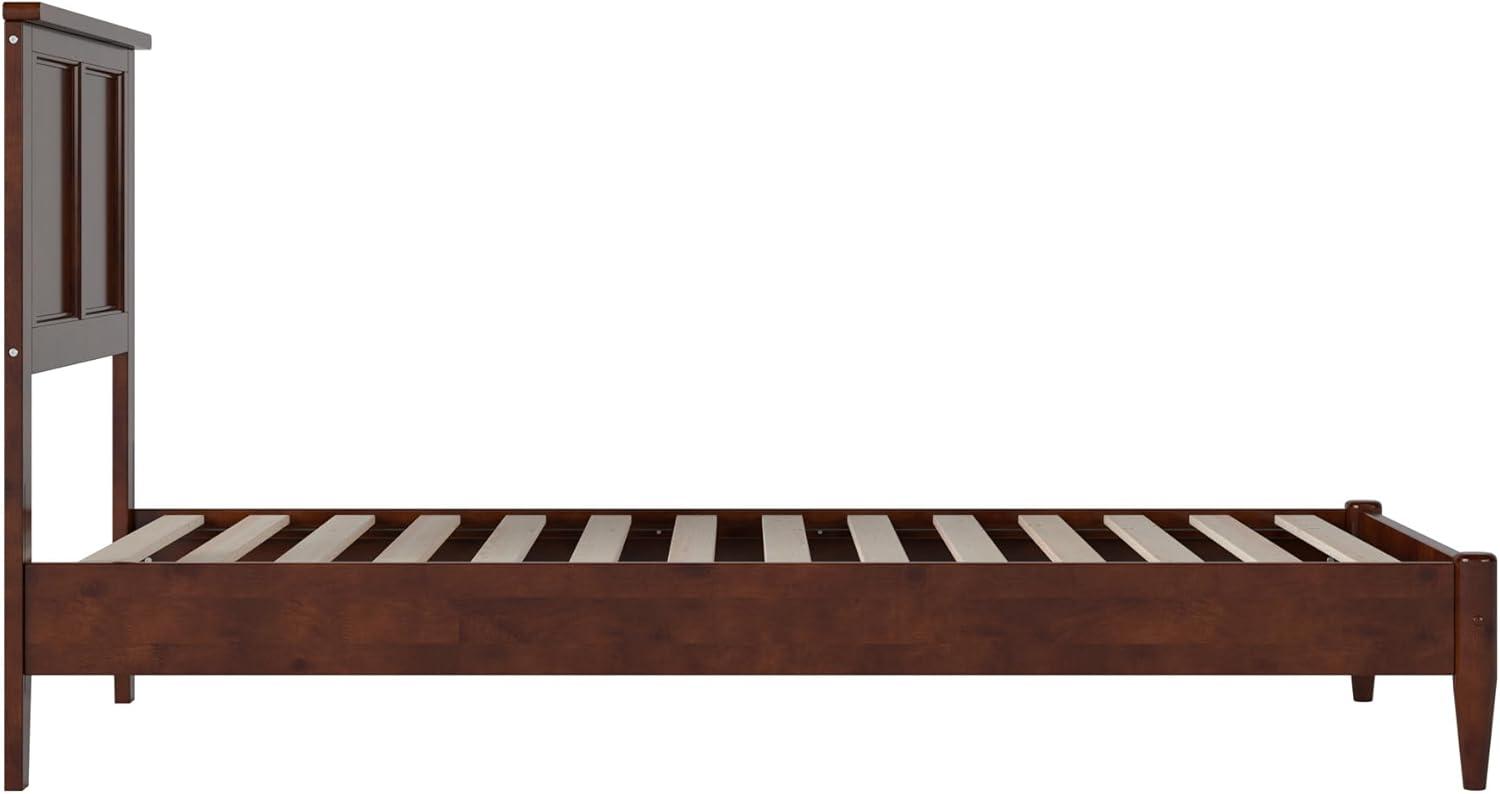 AFI Charlotte King Solid Wood Low Profile Platform Bed, Walnut