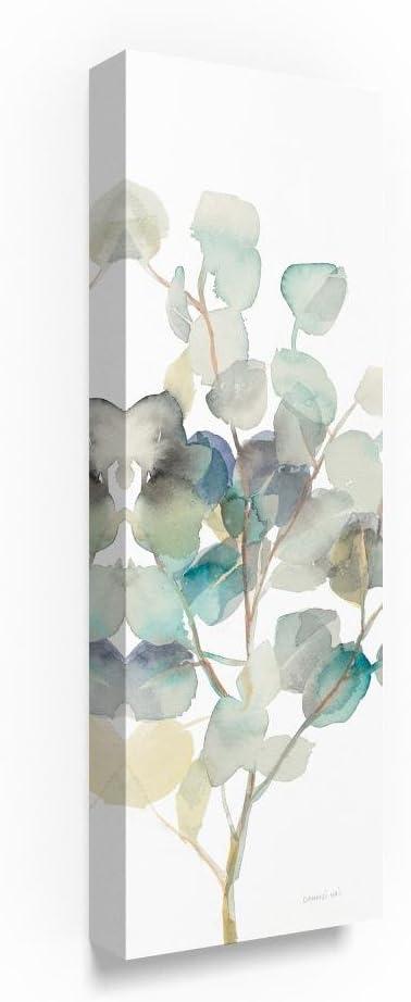 Trademark Fine Art - 8"x24" Danhui Nai 'Eucalyptus III White Crop' Canvas Art