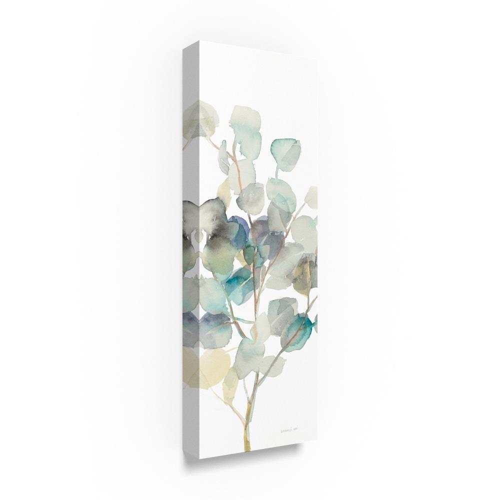 Trademark Fine Art - 8"x24" Danhui Nai 'Eucalyptus III White Crop' Canvas Art