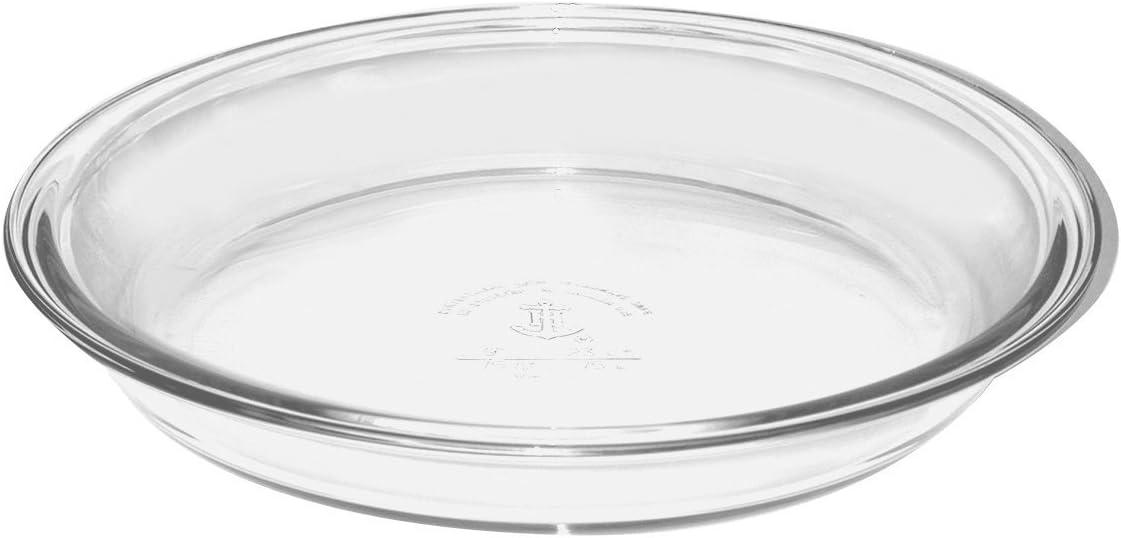 anchor hocking anchor hocking glass pie plate, 9-inch (pack of 2)