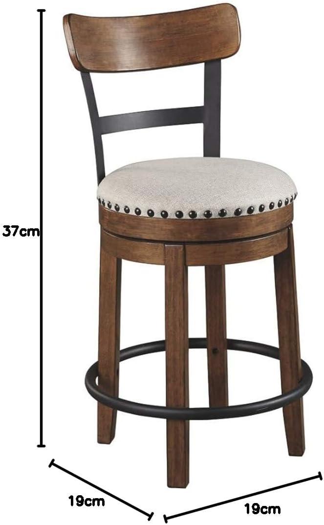 Valebeck Upholstered Swivel Counter Height Barstool - Signature Design by Ashley