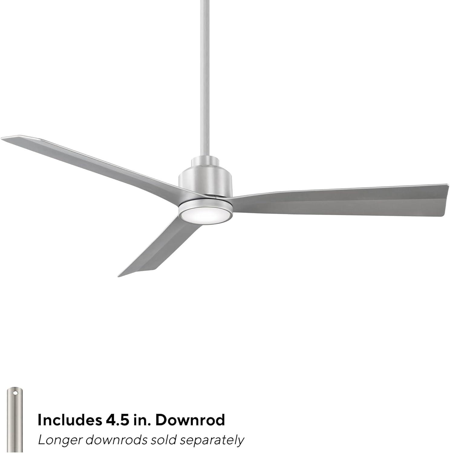 52" Smart Home Compatible 3 Blade Smart Ceiling Fan with Remote