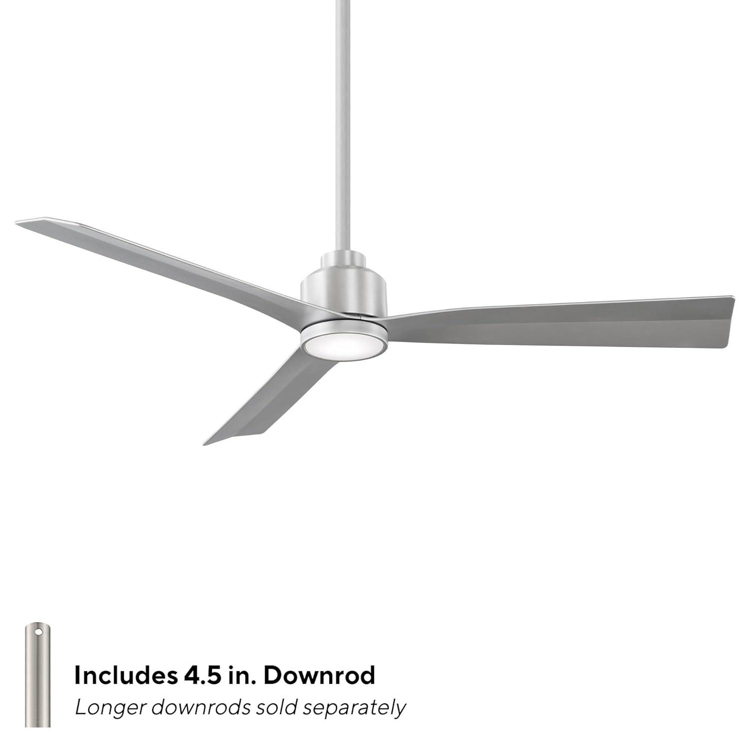 52" Smart Home Compatible 3 Blade Smart Ceiling Fan with Remote