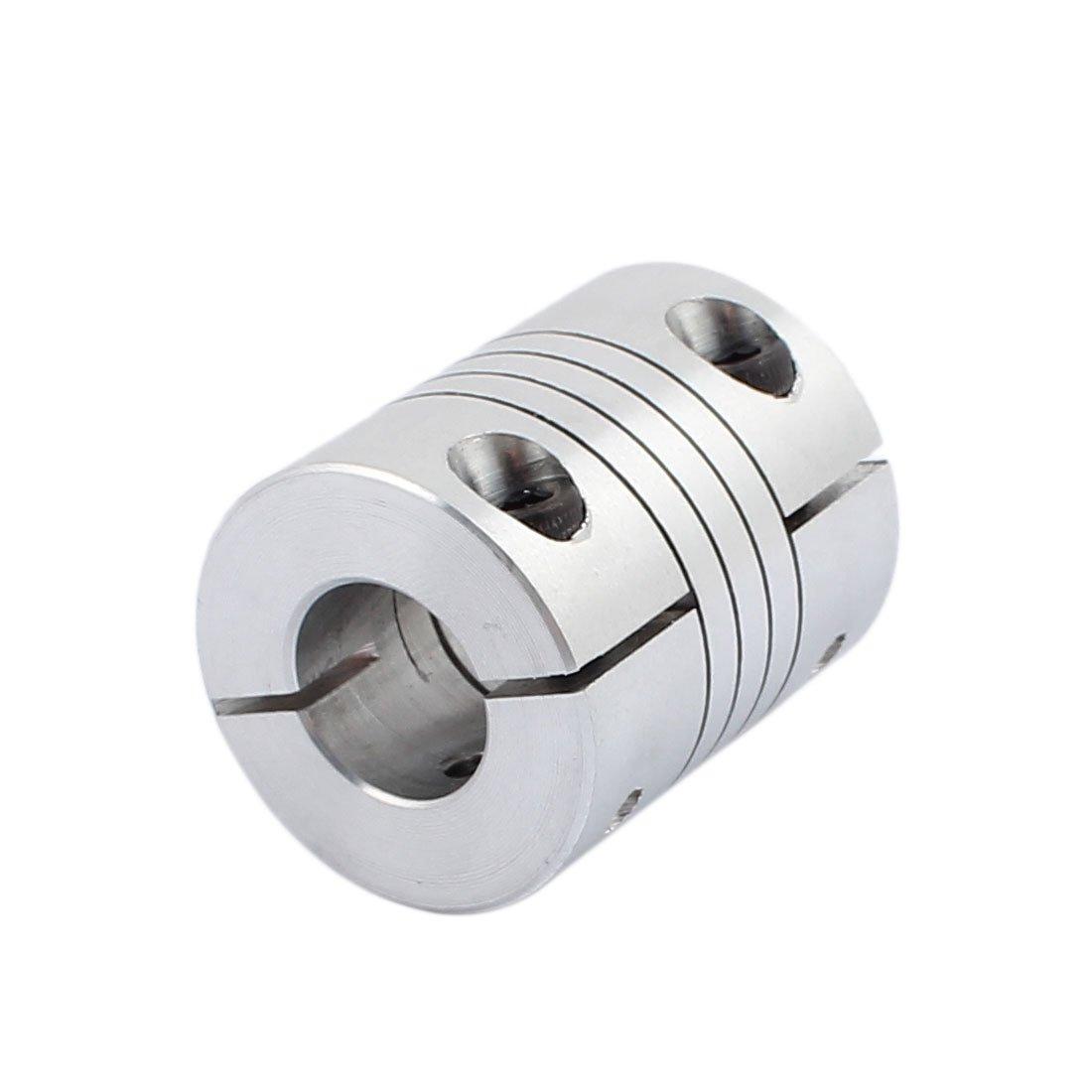 25mm Dia 10mm to 12mm Aluminum Alloy Spline Shaft Flexible Helical Coupling