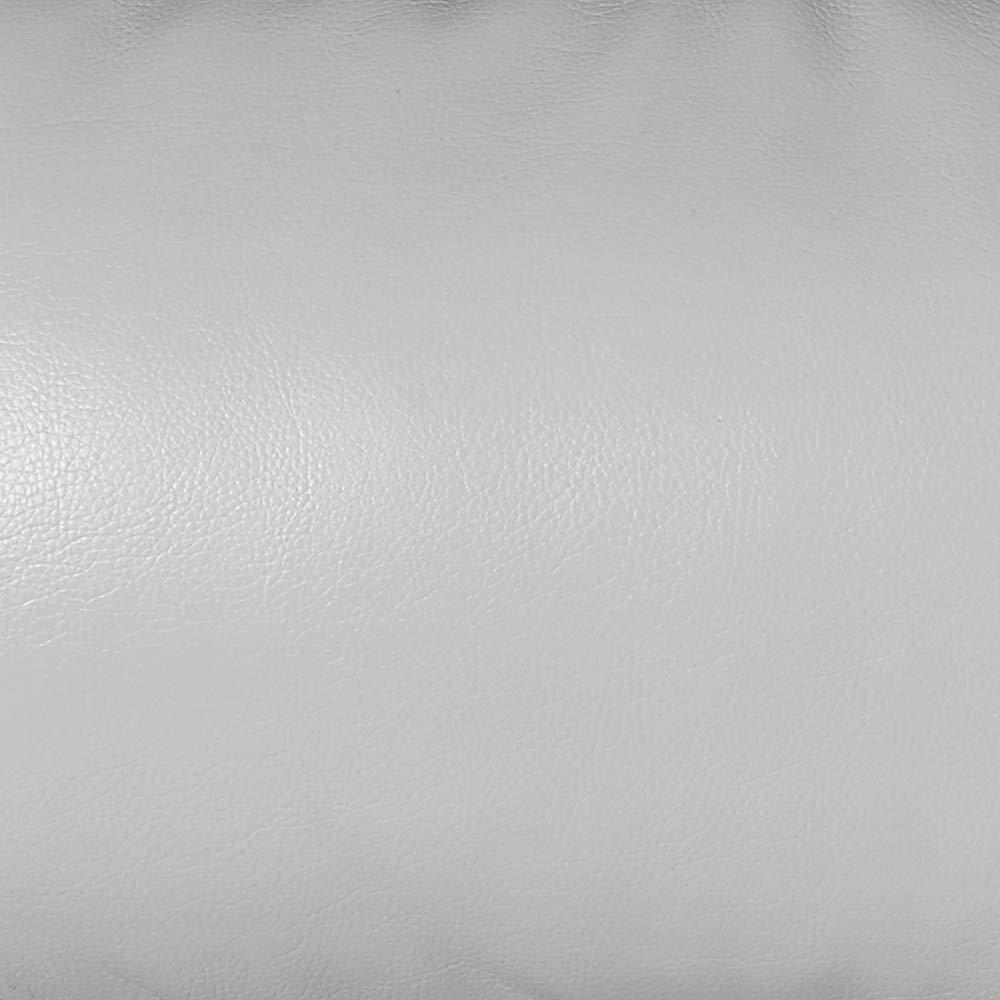 Homelegance Darwan 88" Leather Gel Double Reclining Sofa, Light Gray