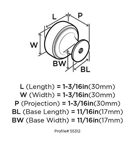 Highland Ridge 1 3/16" Diameter Mushroom Knob