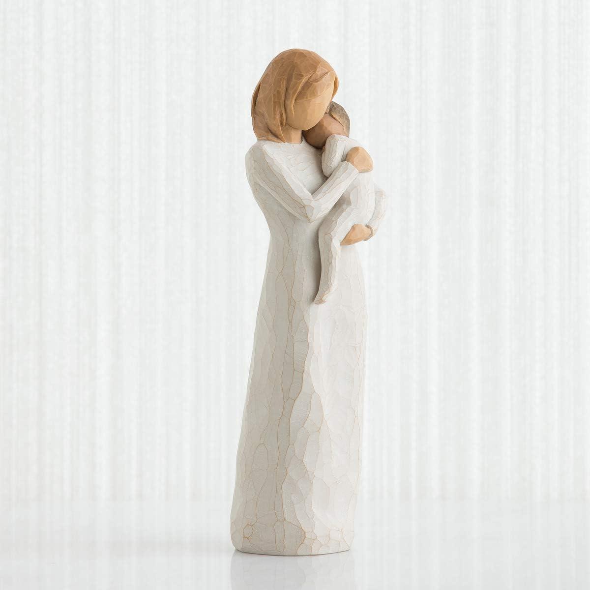 Hand-Painted Resin Mother and Child Figurine