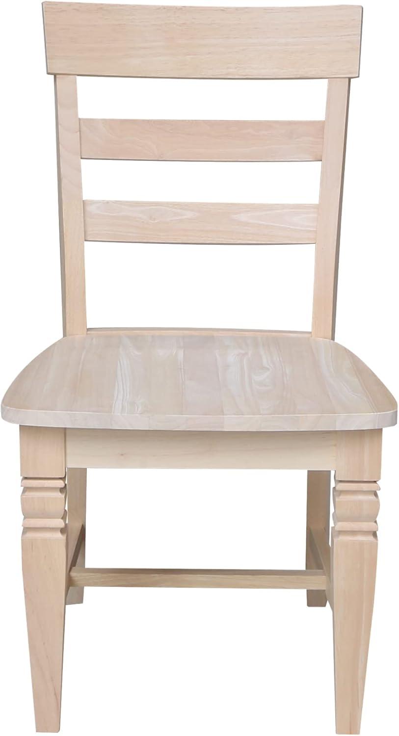 Set of Two Java Chairs with Solid Wood Seats