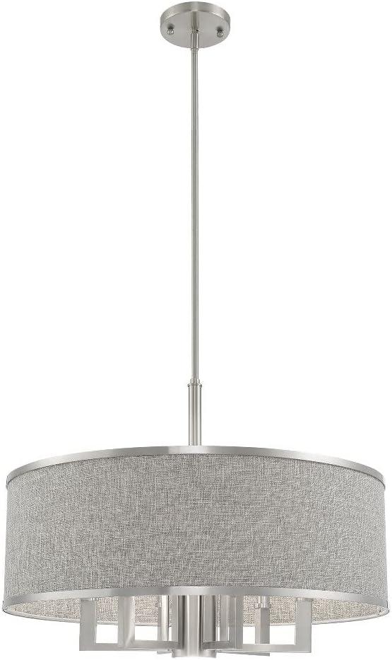 Livex Lighting Park Ridge 6 - Light Chandelier in Brushed Nickel