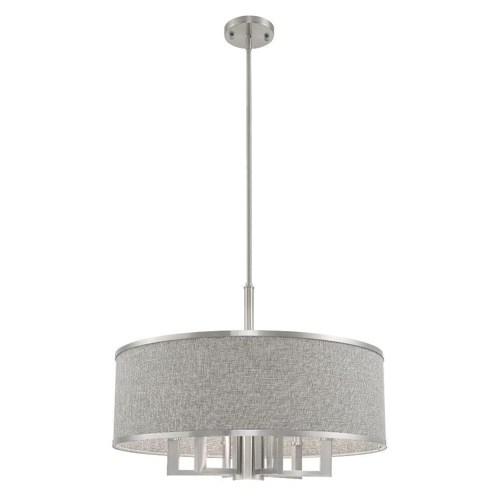 Livex Lighting Park Ridge 6 - Light Chandelier in Brushed Nickel