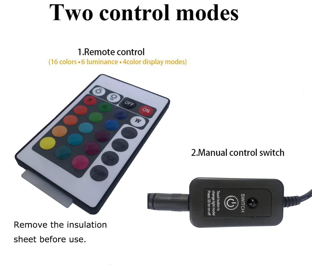 Pond Lights LED Underwater Adjustable Fountain Light, Colorful Landscape Spotlights, IP68 Waterproof Submersible Light for Yard, Garden, Aqaurium, Waterfall, Shallow Pool, Party Christmas