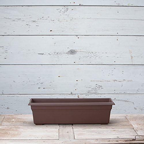 Root & Vessel Countryside Flower Box, Brown, 24"