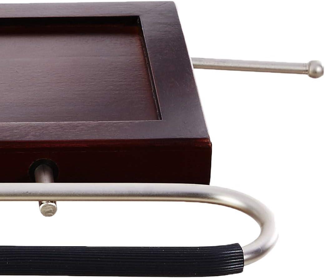 Vl16220 Kyoto Valet, Solid Wood In Mahogany Color, Satin Nickel Hardware.