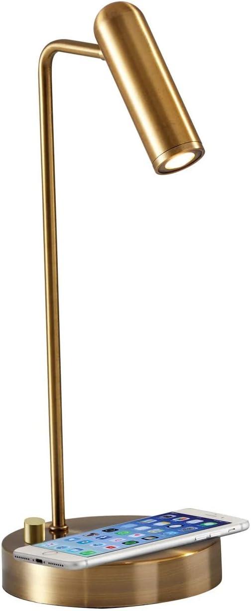 Avon 17" Desk Lamp With USB And Wireless Charging