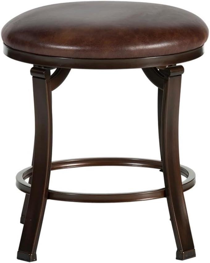 Furniture Hastings Backless Vanity Stool, Antique Brown