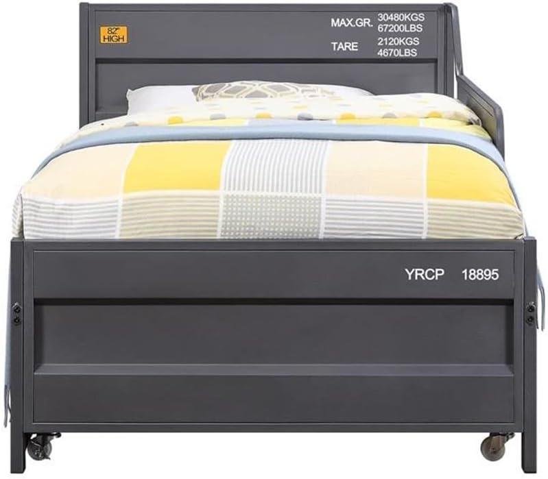 Acme Furniture Twin/Full Cargo Bed Gunmetal Finish