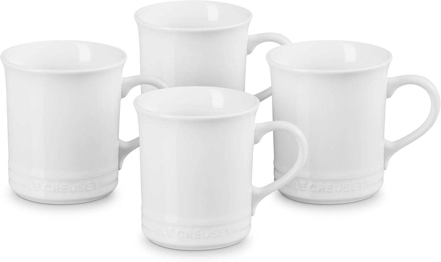 Le Creuset ® 14-oz. White Mugs, Set of 4