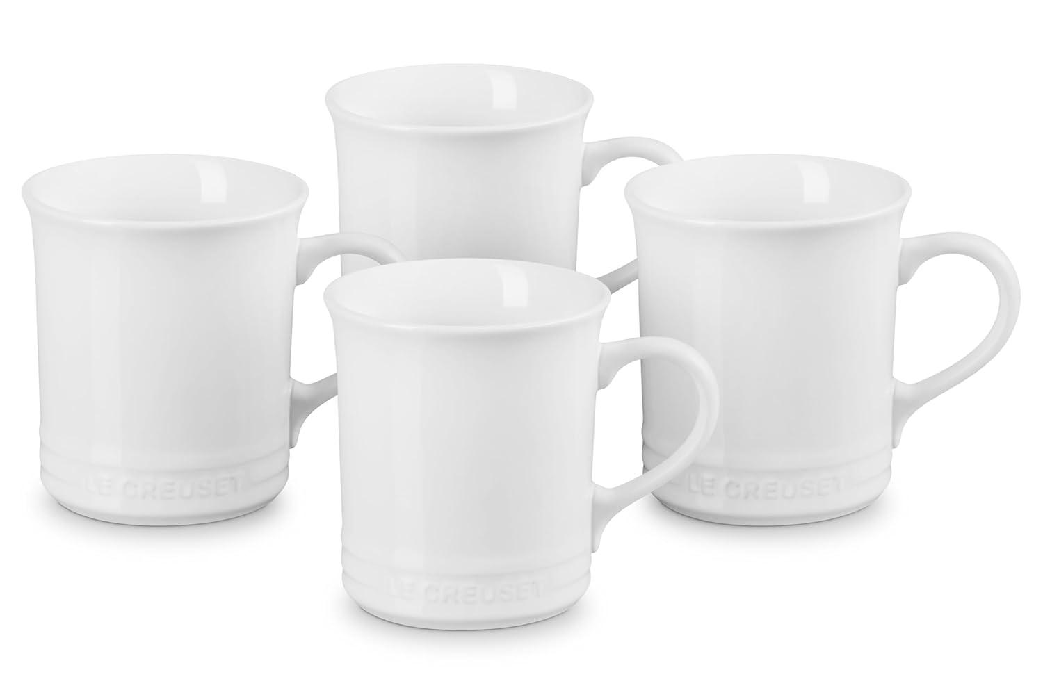 Le Creuset ® 14-oz. White Mugs, Set of 4