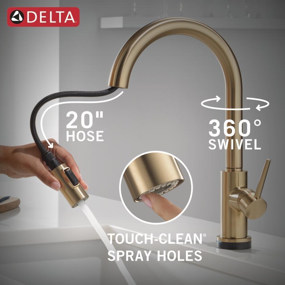 Trinsic Pull Down Sprayer Touch Kitchen Sink Faucet, Touch Control Kitchen Faucet