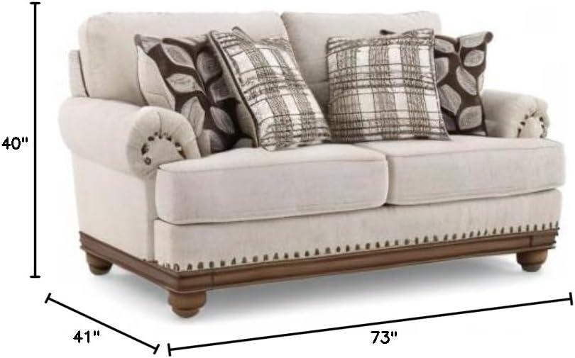 Signature Design by Ashley Harleson Loveseat in Wheat