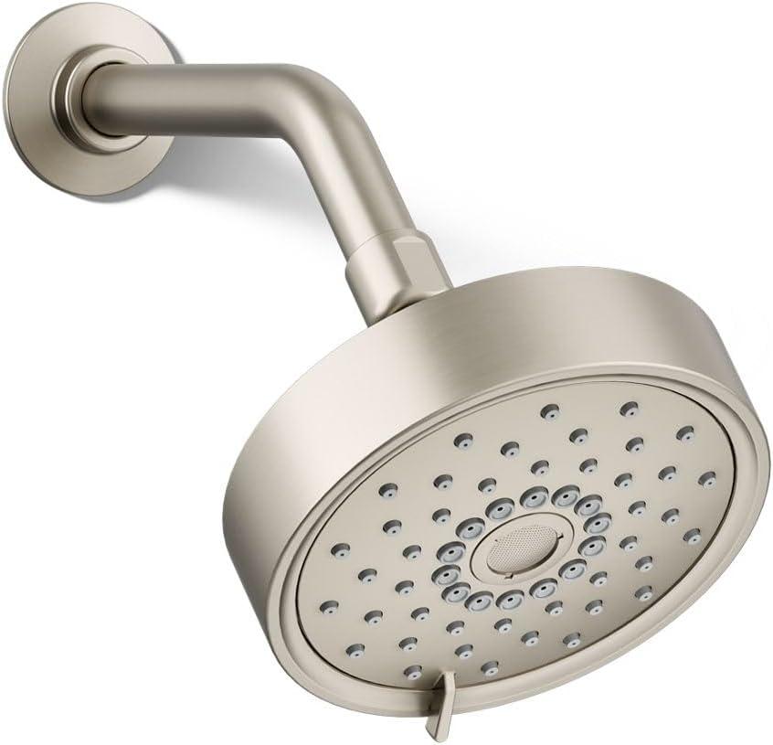 Kohler Purist 2.5 Gpm Multifunction Wall Mount Showerhead, Three Spray Settings, 5.5" High Pressure Spray Head