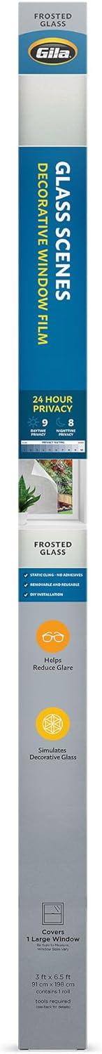 Frosted Glass Static Cling Window Film, 36in x 78in