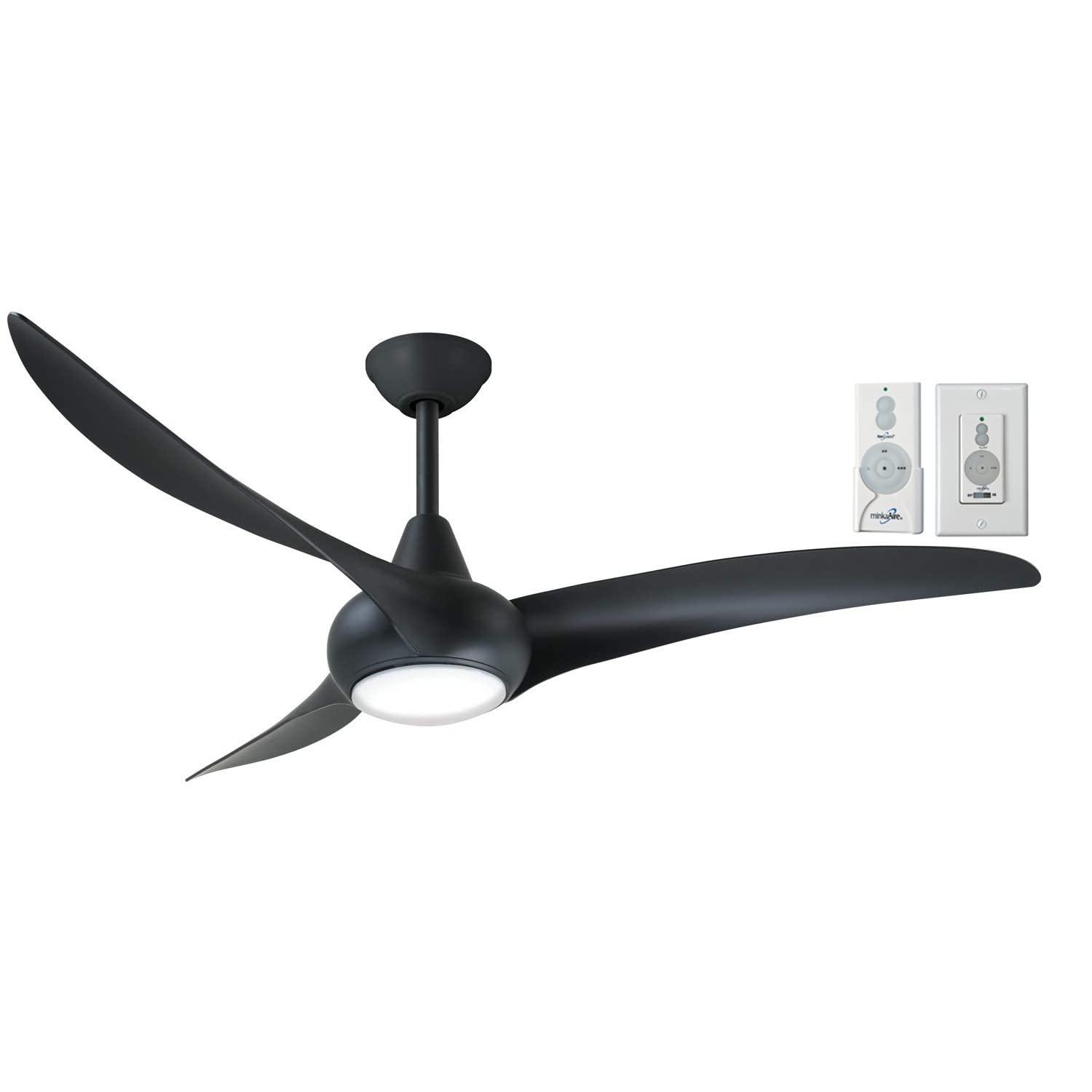 52" Wave 3 - Blade LED Propeller Ceiling Fan with Remote Control and Light Kit Included