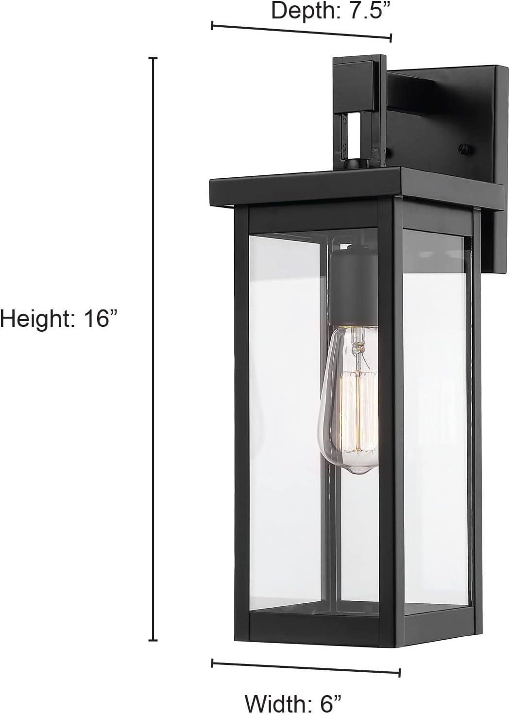 Millennium 2601-PBK Transitional One Light Outdoor Wall Bracket Finish, Powder Coat Black