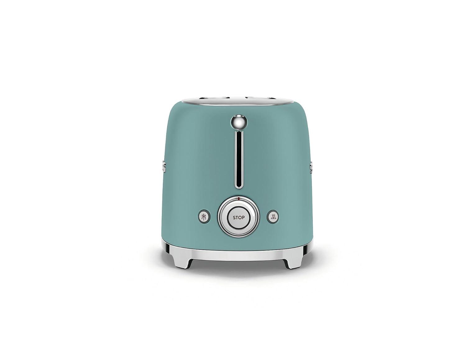SMEG Matte Jade Green 2-Slice Retro Toaster
