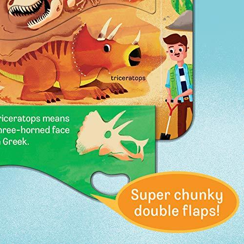 Dino - (Peek-A-Flap Children's Interactive Lift-A-Flap Board Book) by Jaye Garnett (Board Book)