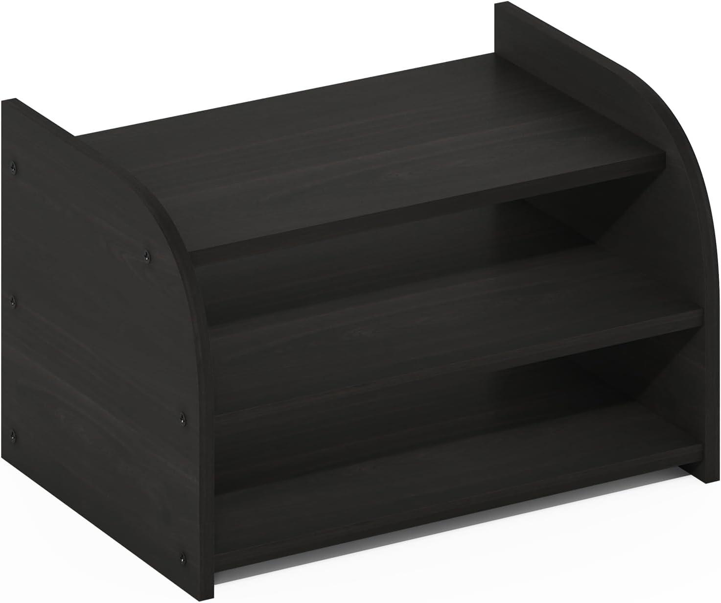 Furinno Classic 3-Tier Desk Top Organizer, Espresso