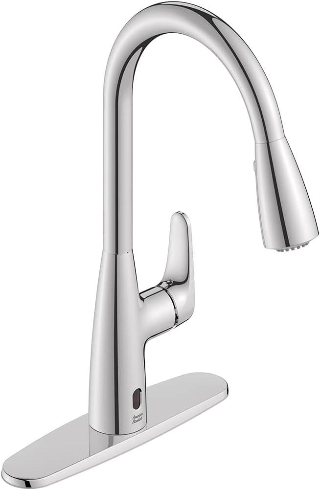 Chrome Touchless High-Arc Kitchen Faucet with Pull-out Spray