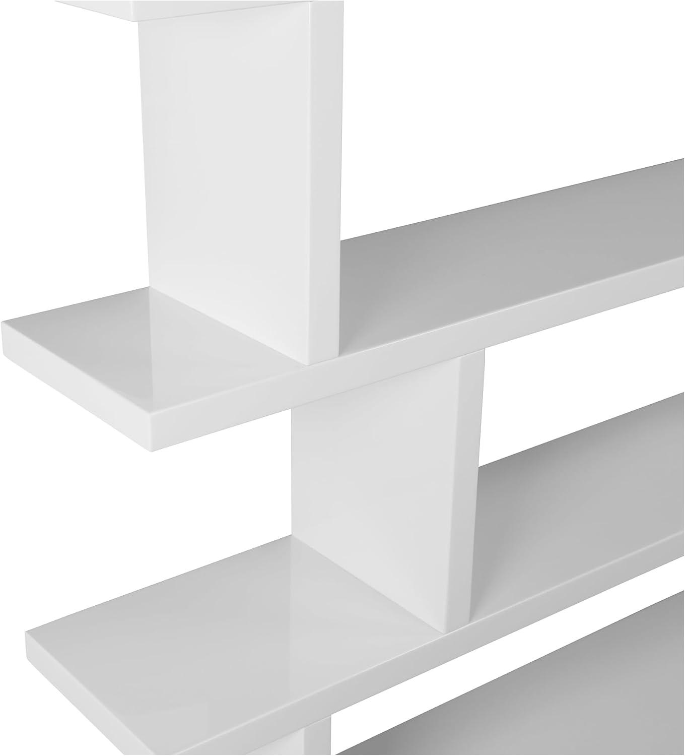 Modern Staggered Bookshelf (63")