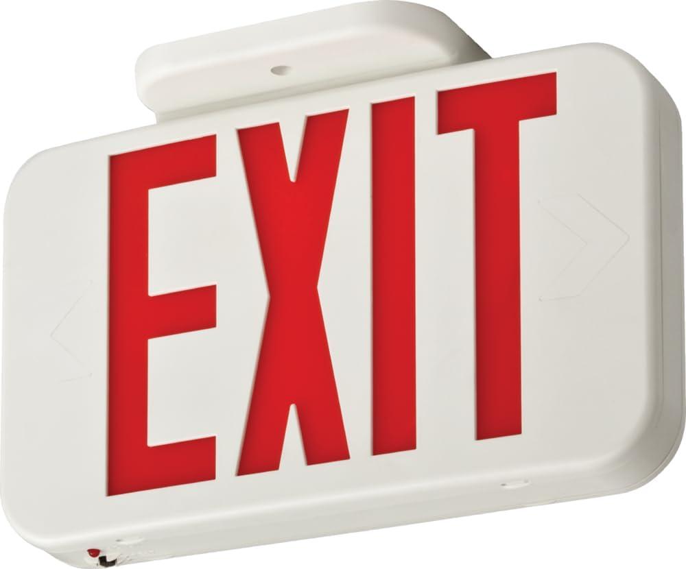 Lithonia Lighting 3009402 Contractor Select Switch with Hardwired LED Exit Sign, White, Red & Green