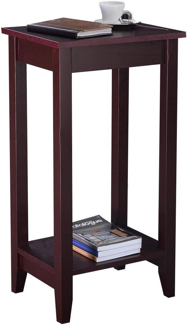 Kepooman Coffee Table, End Tables,Side End Table,Tall Wooden Sofa End Table Side Table