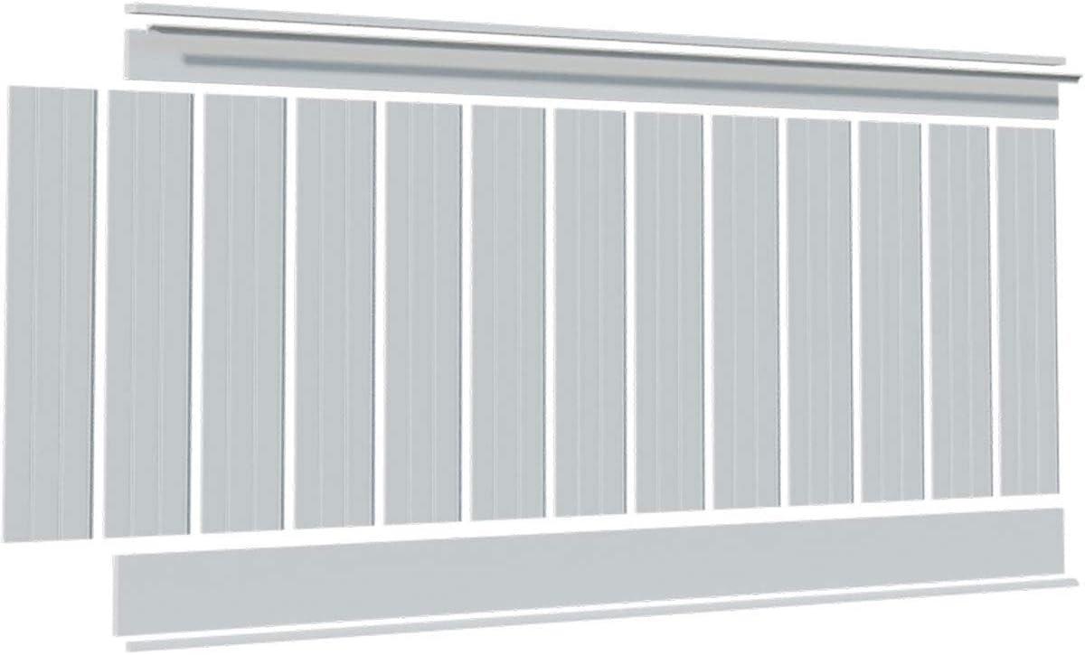 Ekena Millwork Deluxe Shiplap with a Nickel Gap 8' Length PVC Wainscoting Kit