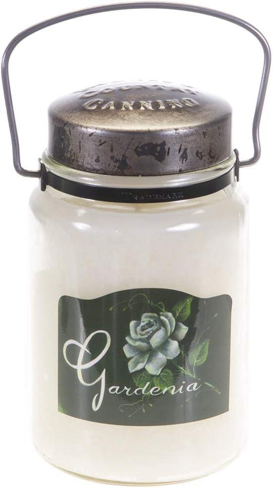 Gardenia Scented Rustic Jar Candle with Metal Lid