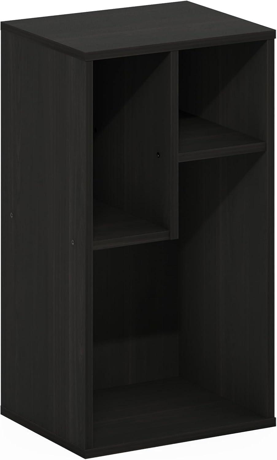 Furinno Daly 3-Cube Irregular Cubes Bookcase, Bookshelf, Storage Organizer, Espresso