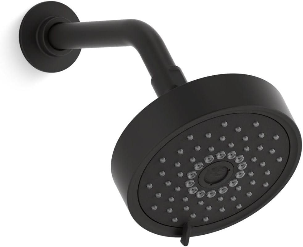 Kohler Purist 2.5 Gpm Multifunction Wall Mount Showerhead, Three Spray Settings, 5.5" High Pressure Spray Head