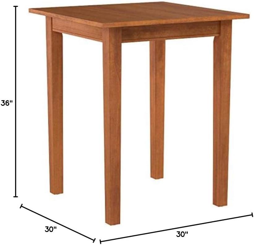 Arts and Crafts Square Bistro Table Wood/Cottage Oak - Home Styles: Hardwood Frame, 36" Height, Seats 2