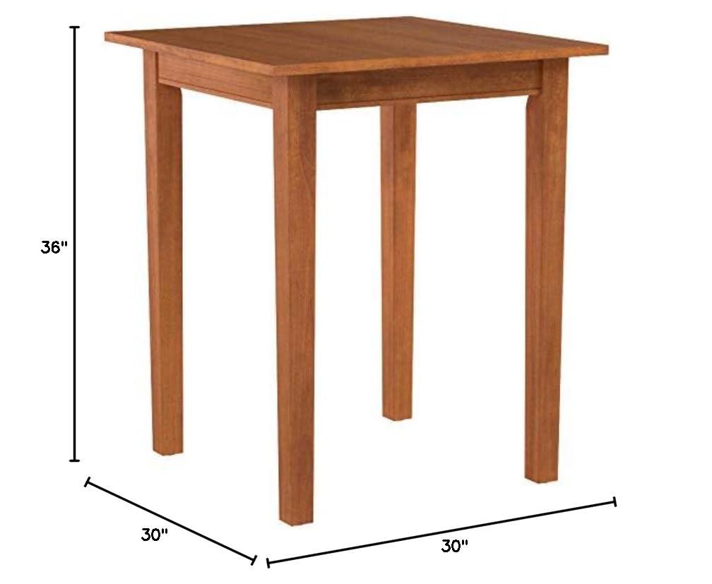 Arts and Crafts Square Bistro Table Wood/Cottage Oak - Home Styles: Hardwood Frame, 36" Height, Seats 2