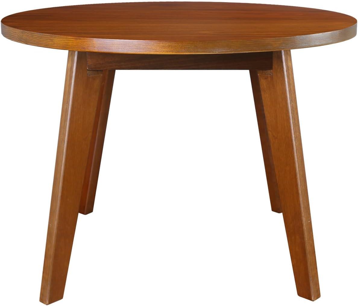 Genuine 24" Round Coffee Table with Solid American Gum - Sweet Oak