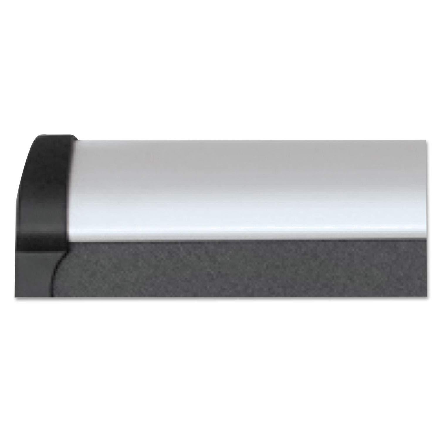 Quartet MB544A Prestige Plus 48 x 36 Magnetic Fabric Bulletin Boards - Gray Surface/Silver Aluminum Frame