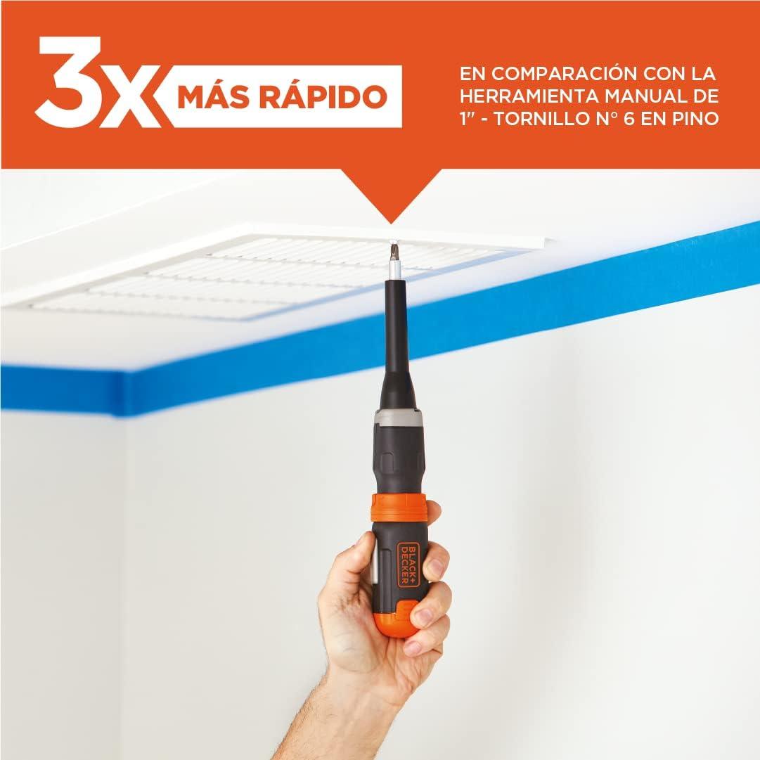 BLACK+DECKER 6V Alkaline Screwdriver, Bcf601Aa